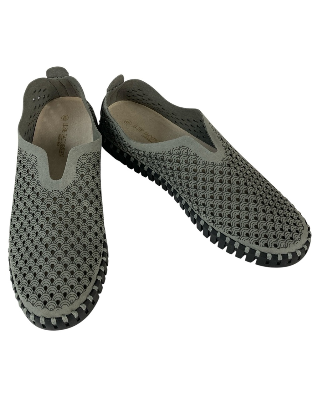 NEW Ilse Jacobsen Gray Tulip Lightweight Casual Slip On, Size EU 40